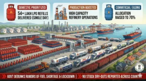 Govt Debunks Fuel Shortage Rumors: 54 Lakh LPG Cylinders Delivered as Commercial Quota Rises to 70%